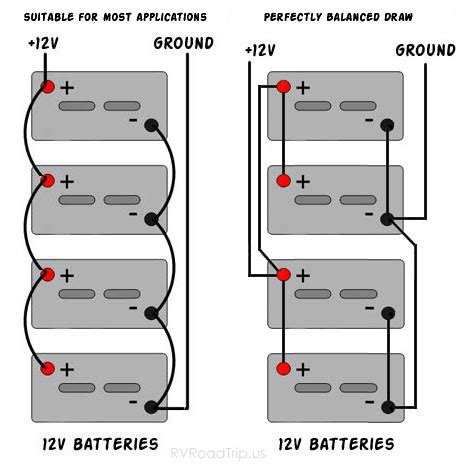 wiring diagram for wiring 4 6 volt batteries 